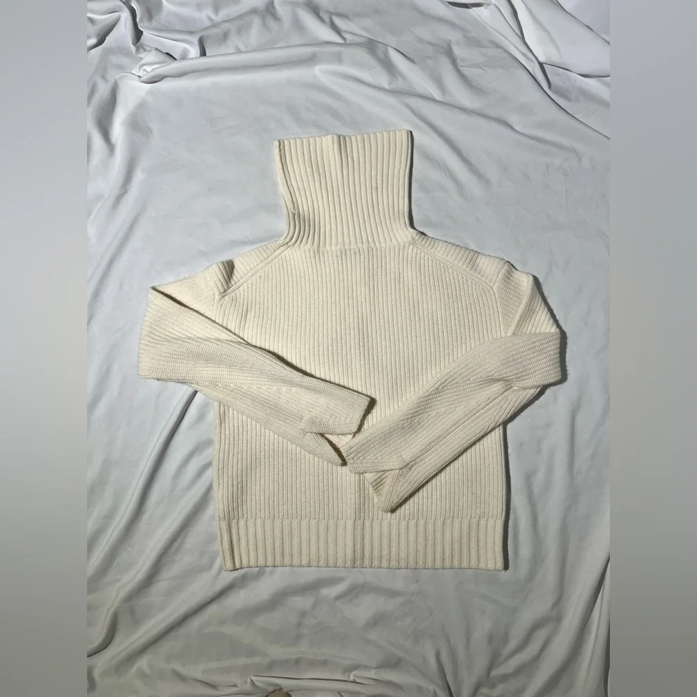 Veronica Beard Ecru Matilda Wool Cashmere Sweater | XS - Picture 11 of 13